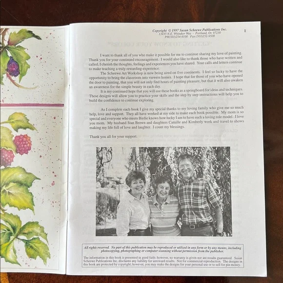 Watercolor Instruction Books Set of 4 Susan Scheewe Production - Picture 5 of 10